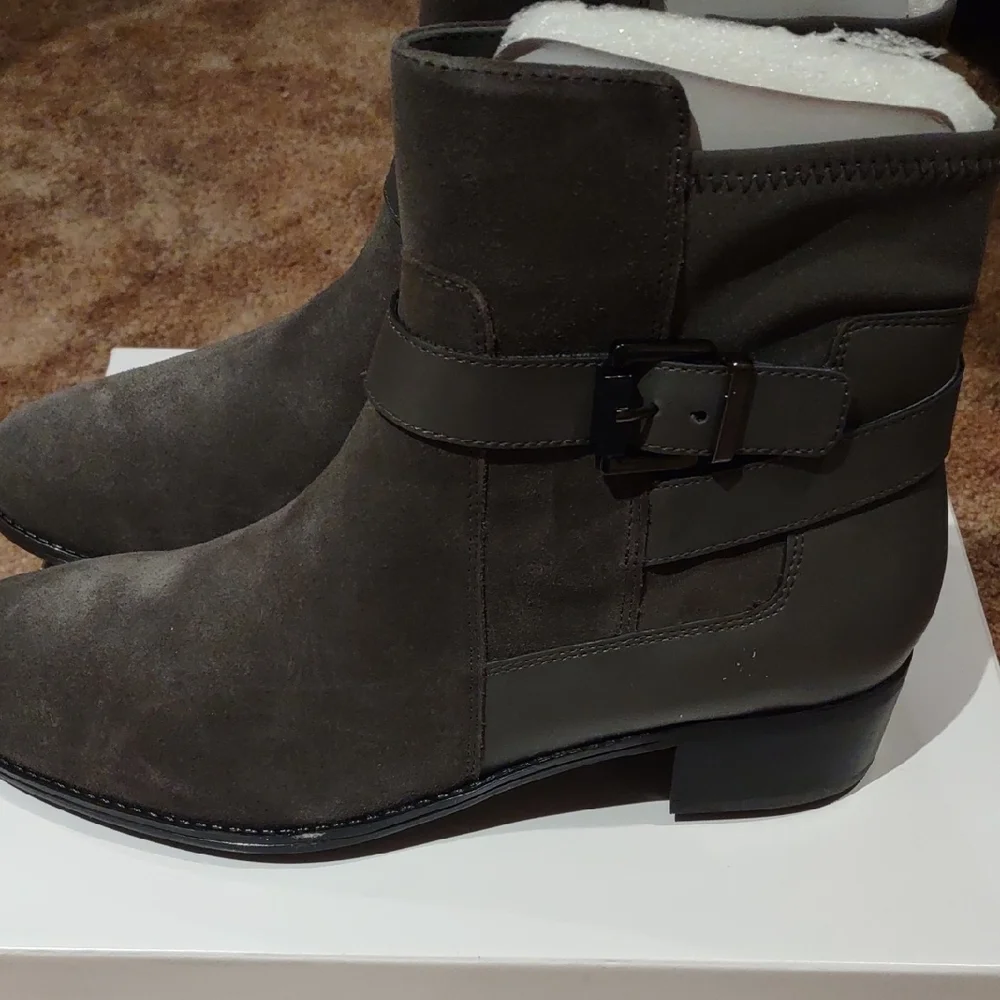 Isaac Mizrahi Suede Ankle Boots, 9.5W